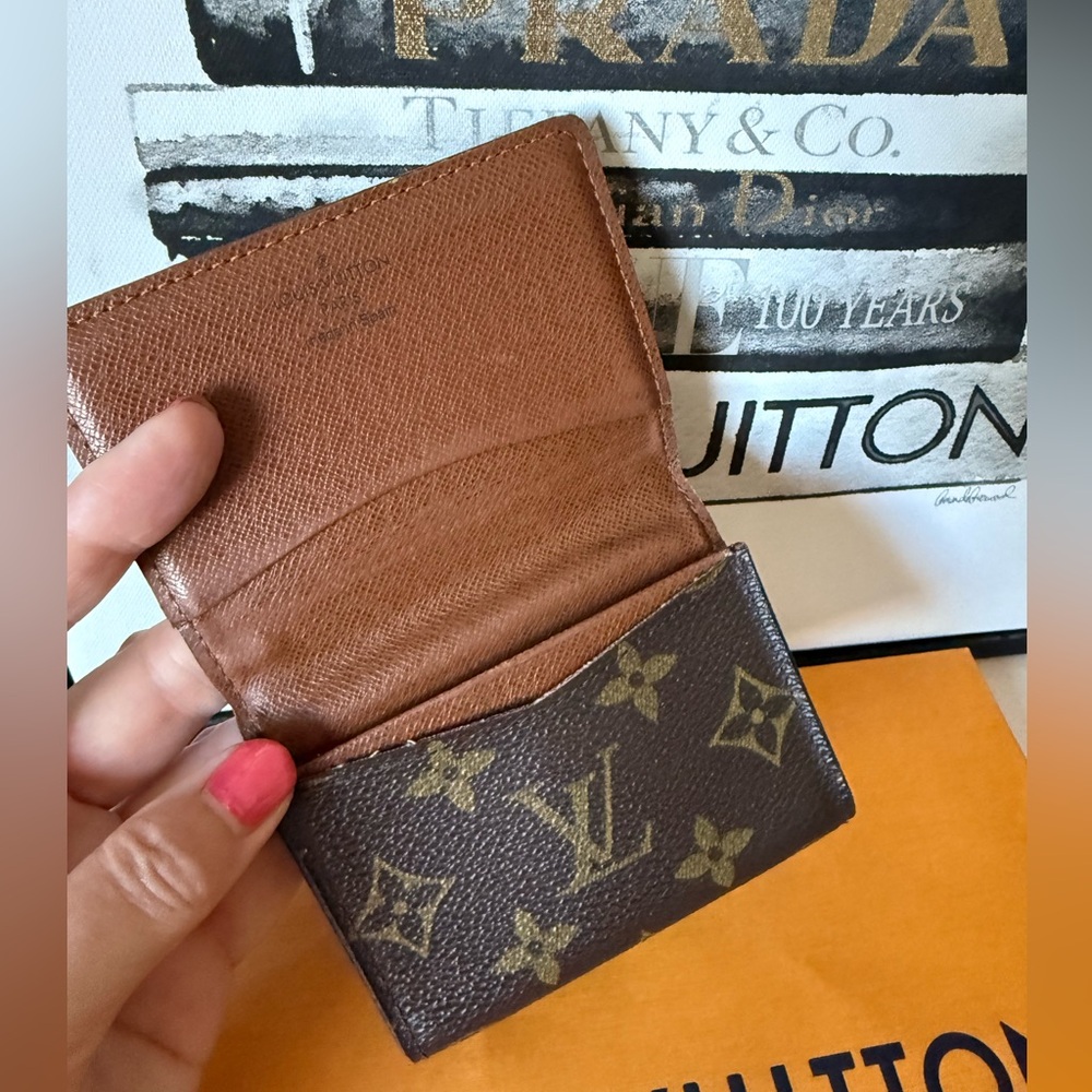 Louis Vuitton Brown Monogram Card Case Mini Wallet - Picture 6 of 16